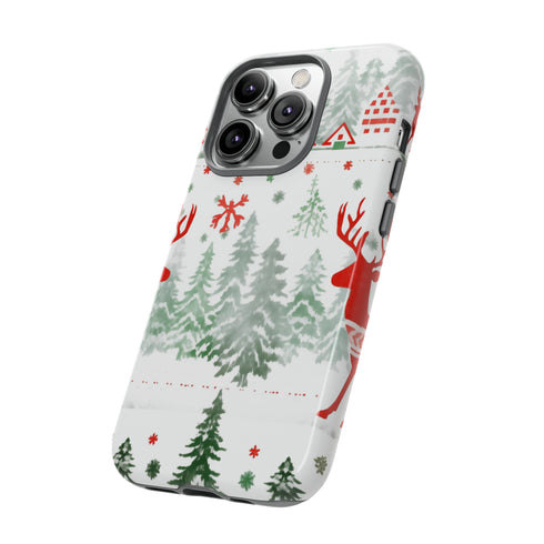 Nordic Christmas Print - Impact Resistant Phone Case